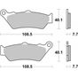 Τακάκια Πίσω Brembo 07BB03LA LA Sinter
