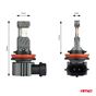 Λάμπες LED Set AMIO H8/H9/H11/H16 12V 60W 6.000K 5.600lm