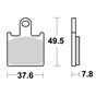 Brembo Sintered 07KA28LA Front Brake Pads Kawasaki Z1000