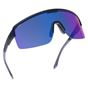 Oxford Pave Black Frame Blue Mirror Lens Sunglasses