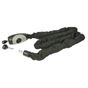 Μotorx motorcycle anti-theft chain lock with padlock, 140cm length, black