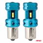 Amio - Λάμπες LED Αυτοκινήτου CANBUS 1156 BA15S P21W 4SMD 1860 6000K Λευκή – Universal 12V/24V - 2 Τεμ. (04252/AM)