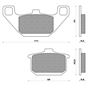 Τακάκια Πίσω DP BRAKES Standard DP311