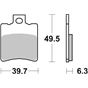 Motorcycle Brake pads SBS 123HF FA193 SCOOTER 50-124CCM
