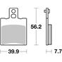 Motorcycle Brake pads SBS 149HF FA206 SCOOTER 50-124CCM