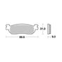 Motorcycle Brake pads SBS 155HF FA275 SCOOTER 50-125CCM