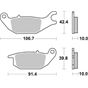 Τακάκια πίσω SBS 784HF FA343 STD FR/RR SUPRA-X125i HELMIN (RR)
