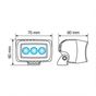 Lampa WL-10 3 Cree Led - 10/30V