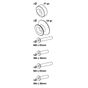 Lampa Bobbins Kit For Forked Stands 6/8 mm Grey Ergal