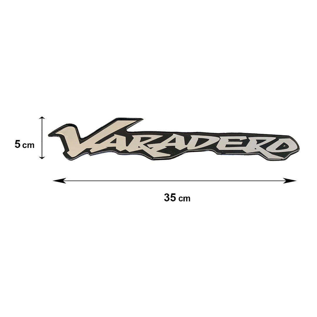 HONDA VARADERO Tank Sticker 35 Χ 5 cm Black/Silver