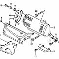 Exhaust cover plastic HONDA SH300