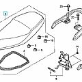 HONDA innova ANF125i Seat Assy 07-11