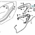Κάλυμα σχάρας HONDA PCX 125 λευκό