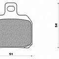Set pads NEWFREN FD256SCS PIAGGIO X9 200 EVO