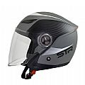 Jet Helmet STR Sporty Grey Mat