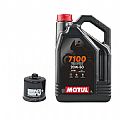 K&N Oil Change Kit MOTUL 7100 20w-50 ΚΝ164 4L