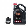 Πακέτο Service MOTUL 7100 10w-40 Με Φίλτρο Λαδιού ΚΝ204 4L Honda Varadero 1000