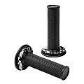 Χειρολαβές Τιμονιού Lampa Moto Donut Μαύρο-Γκρι 22MM+25MM 12CM Ζευγάρι