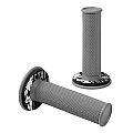 Χειρολαβές Τιμονιού Lampa Moto Donut Γκρι-Γκρι 22MM+25MM 12CM Ζευγάρι