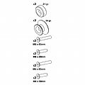 Βίδες Στήριξης Πετάλου Lampa 6/8mm Μπλε Ergal