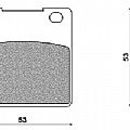 Disk Pad Organic ZX 12R 1200 NINJA (04-06)