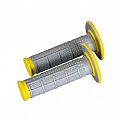 Χειρολαβές RENTHAL Dual Compound για χρήση MX/ENDURO Κίτρινο-Γκρί