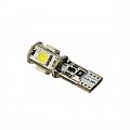 Λάμπα MTECH W5W 5xSMD 5050 Με CAN-BUS 12V Λευκή 2 Τεμάχια