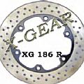 Δισκόπλακα πίσω X-GEAR  HONDA PACIFIC COAST 800 89-92 / CBR 1000 F 87-92
