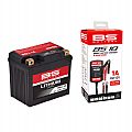 BS Battery BSLI-14 12V 210 CCA BS10 Charger Combo