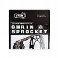 AFAM Chain - Sprocket Kit Black Chain CF Moto 450MT