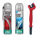 Set MOTOREX Off Road Chain Lube And Degreaser With Chain Brush