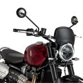 Puig Μπροστινή Μάσκα Matt Black για Triumph Scrambler 1200 X (2024-2025)