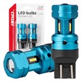 Amio - Λάμπες LED CANBUS T20 7443 W21/5W 4SMD 1860 Λευκή 6000K – 12/24V - 2 Τεμ. (04255/AM)