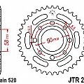 Rear sprocket JT JTR279 39 Teeth