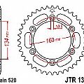 Rear sprocket JT A1308 42 Teeth Aluminium