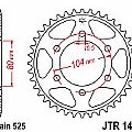 Rear sprocket JT R1489 42 Teeth