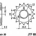 Γρανάζι JT Εμπρός JTF884 21 ΔΟΝΤΙΑ HARLEY DAVIDSON XLH883 Sportster XLH1200 Sportster