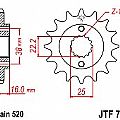 Γρανάζι JT Εμπρός JTF736 14 ΔΟΝΤΙΑ DUCATI 400-600-750-900 MONSTER