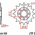 Γρανάζι εμπρόσθιο JT JTF284.13 δόντια HONDA CRF 450 X (05-09)