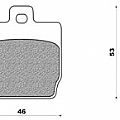 Σετ τακάκια πίσω με ενίσχυση kevlar NEWFREN FD251BKS YAMAHA AEROX 50 (97)