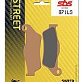 Πίσω Τακάκια SBS 671LS FA181 RR