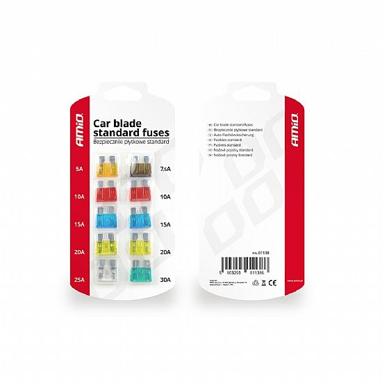 AMIO Standard fuse 10pts blister