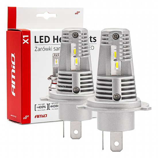 LED Headlights X1 Series H4/H19 AMiO-02965