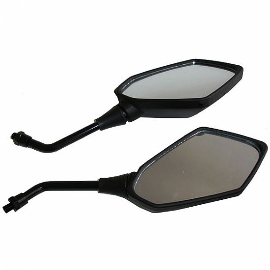 Mirror set moto QY1108 10mm black.