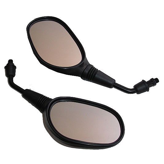 Mirrors set oval SH150 SYM QY156 black 10mm