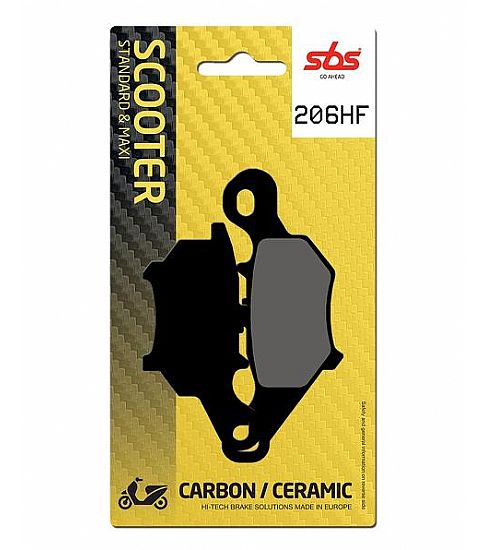 Motorcycle Brake pads SBS 206HF FA384 SCOOTER 50-124CCM