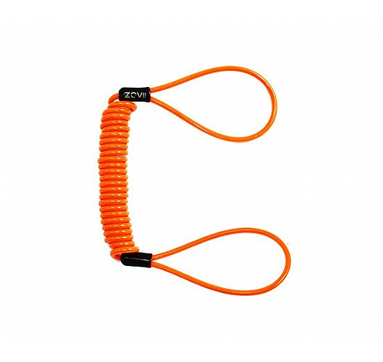 Disc lock reminder cable orange fluo