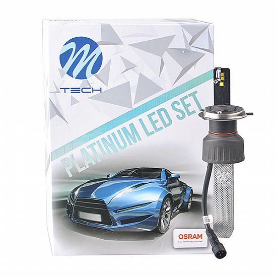 Kit Led H4 OSRAM PLATINUM 12/24V 5.700K 5200lm KIT SET 2τεμ.