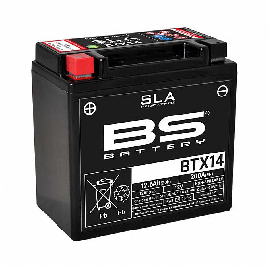 Honda BS Battery SLA BTX14 12.6Ah
