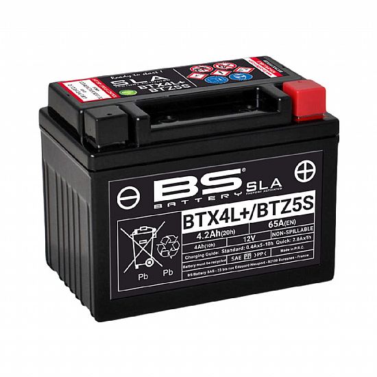 Honda BS Battery SLA BTX4L+ / BTZ5S 4.2 Ah